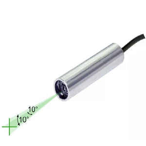 10 cm Focus 10 Deg 520 nm Class 1M Green Crosshairs Laser Module VLM-520-58 LPO-D110-F10