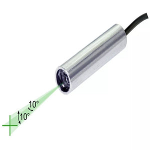 10 cm Focus 10 Deg 520 nm Class 1M Green Crosshairs Laser Module VLM-520-59 LPO-D10-F10