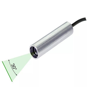 20 cm Focus 30 Deg 520nm Class 1M Green Line Laser Module VLM-520-56 LPO-D30-F20