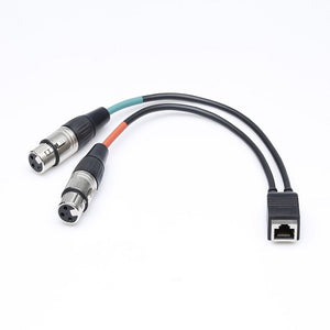 Axia Adapter Cable 20cm dual XLR Female to RJ45 Female PCM-AXC-10