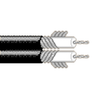 Belden 1807A 30 AWG 2 Conductor 7x38 Stranding Tinned Copper 300V S-Video Coax Cable