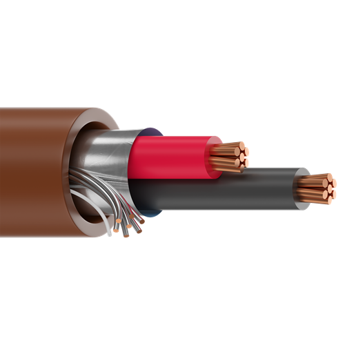 Belden 5500FE 22 AWG 2 Conductor 7x30 Stranding Bare Copper 300V ...