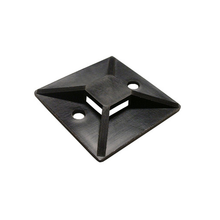 Adhesive Backed Black Cable Tie Mounts (Pack of 100)