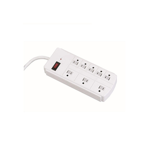 5 FT 8 Outlet Power Strip Flat Plug 400809 (Pack Of 15)