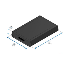 DB25 Faceplate Table/Desk Black Enclosure A41BKDB25