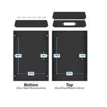 DB25 Faceplate Table/Desk Black Enclosure A41BKDB25