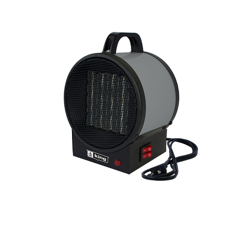 1500W Portable Electric Milkhouse Heater, Steel, 120V, White 