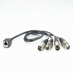 Ethernet to XLR Breakout Cable PCM-AUC-04