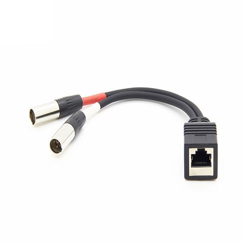 RJ45 Female to TA3 XLR Male Cable PCM-AXC-03