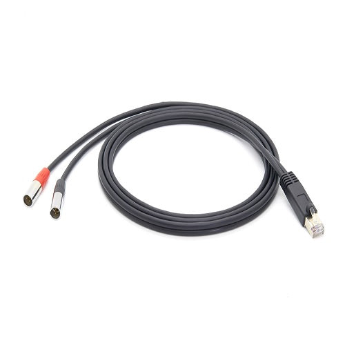 RJ45 Male to Dual Mini XLR Male Cable PCM-AXC-02