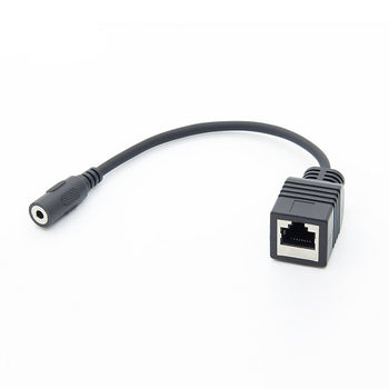 RJ45 Female to 3.5mm Stereo Cable Adapter PCM-AXC-16