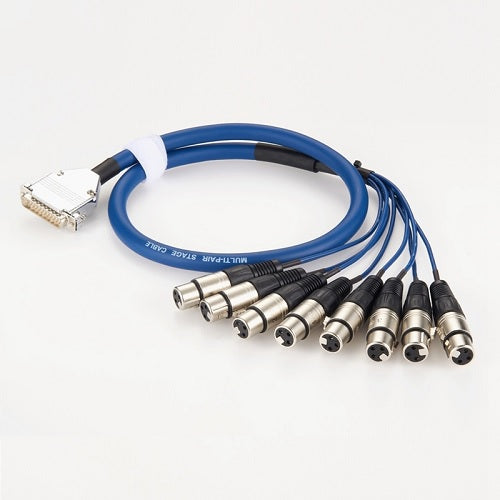 DB25 to 8 XLR Female Tascam Cable PCM-AUC-57