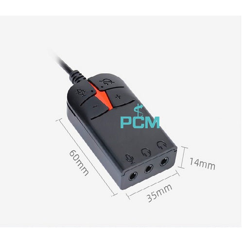 USB External Sound Card Audio Converter PCM-CCH-09