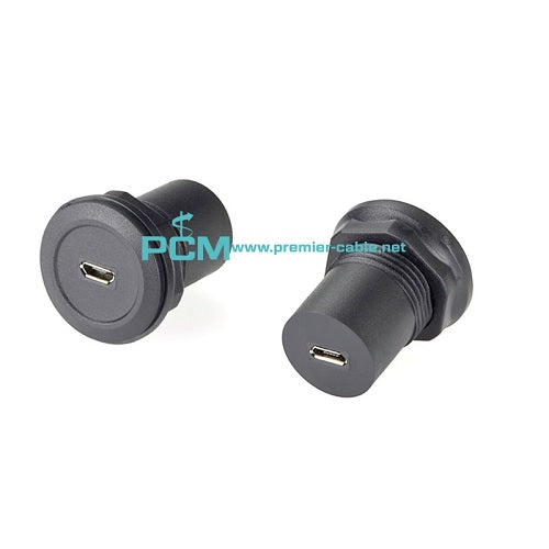 22mm Micro USB Panel Mount Socket PCM-RPMC-40 (Pack of 500)