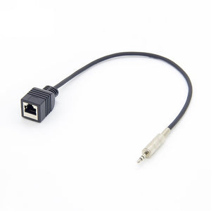 RJ45 Female to Single 3.5mm Male Adapter Cable for AXIA 8" PCM-AXC-23