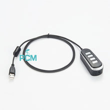 USB to 3.5mm Jack Call Center Headset Adapter Cable PCM-CCH-12