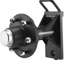 Shipping Container Wheels 6-Lug Wheels Kit Heavy Duty Shipping Container Axle with Ratchet Tie Down-Moves 20 ft - 40 ft Secure Transport for Dock