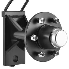 Shipping Container Wheels 6-Lug Wheels Kit Heavy Duty Shipping Container Axle with Ratchet Tie Down-Moves 20 ft - 40 ft Secure Transport for Dock