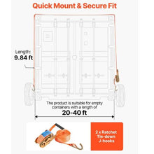 Shipping Container Wheels 8-Lug Wheels Kit, Heavy Duty Shipping Container Accessories with RatchetTie Down-Moves 20 ft - 40 ft Secure Transport for Dock