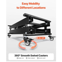 Electric Lift Table 330 lbs Capacity Single Scissor Lift Table 8 - 28 in Height Adjustable Lifting Platform Coffee Table lift with 4 Wheels