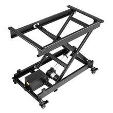 Electric Lift Table 330 lbs Capacity Single Scissor Lift Table 8 - 28 in Height Adjustable Lifting Platform Coffee Table lift with 4 Wheels