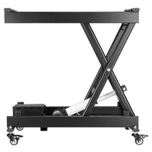 Electric Lift Table 330 lbs Capacity Single Scissor Lift Table 8 - 28 in Height Adjustable Lifting Platform Coffee Table lift with 4 Wheels