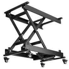 Electric Lift Table 330 lbs Capacity Single Scissor Lift Table 8 - 28 in Height Adjustable Lifting Platform Coffee Table lift with 4 Wheels
