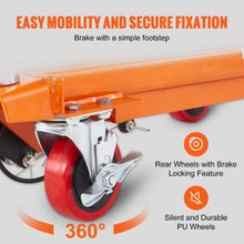Hydraulic Lift Table Cart 330lbs Capacity 28.5" Lifting Height Manual Single Scissor Lift Table with 4 Wheels and Non-slip Pad Hydraulic Scissor Cart for Material Handling