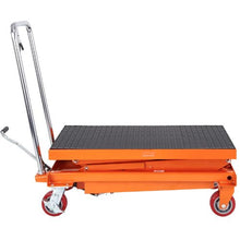 Hydraulic Lift Table Cart 770lbs Capacity Manual Double Scissor Lift Table with 4 Wheels and Non-slip Pad Hydraulic Scissor Cart for Material Handling