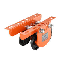 Manual Trolley 2200 lbs/1 Ton Load Capacity Push Beam Trolley with Dual Wheels Heavy Duty Alloy Steel Garage Hoist for Straight Curved I Beam