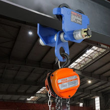Manual Trolley 4400 lbs/2 Ton Load Capacity Push Beam Trolley with Dual Wheels Heavy Duty Alloy Steel Garage Hoist for Straight Curved I Beam