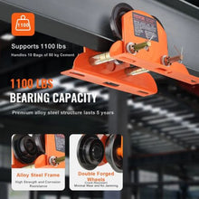 Electric Hoist Manual Trolley Push Beam Trolley with Dual Wheels 2.36"-4.72" Adjustable Flange Width for Straight Curved I Beam