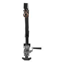 Tree Mounted Deer Hoist 353 lbs Load Capacity Hunting Game Hoist Winch Lift with Ratchet Strap Heavy Duty Deer Hanger for Skinning Black