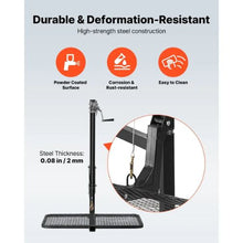 Hitch Deer Hoist with Lifting System Platform 300 lbs Load Capacity Game Hoist Winch Lift with 2-inch Receiver 360-Degree Swivel Shaft & Foldable