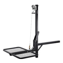 Hitch Deer Hoist with Lifting System Platform 300 lbs Load Capacity Game Hoist Winch Lift with 2-inch Receiver 360-Degree Swivel Shaft & Foldable
