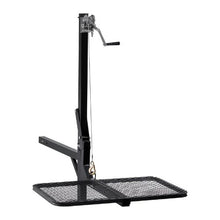 Hitch Deer Hoist with Lifting System Platform 300 lbs Load Capacity Game Hoist Winch Lift with 2-inch Receiver 360-Degree Swivel Shaft & Foldable