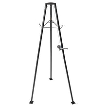 Tripod Deer Hoist 500 lbs Load Capacity Hunting Game Hoist Winch Lift with Gambrel & Manual Winch Hunting Game Skinning and Cleaning Accessory for Cleaning Black