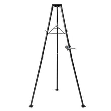 Tripod Deer Hoist 500 lbs Load Capacity Hunting Game Hoist Winch Lift with Gambrel & Manual Winch Hunting Game Skinning and Cleaning Accessory for Cleaning Black