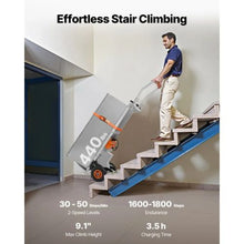 Electric Stair Climbing Dolly 440lbs Capacity Electric Stair Climbing Hand Trucks with 157.5in Rope & Folding Handle Heavy Duty Stair Climber for Warehouse Logistics