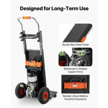 Electric Stair Climbing Dolly 880lbs Electric Stair Climbing Hand Trucks with 157.5in Rope & Extendable Handle Heavy Duty Stair Climber for Warehouse Logistics Black