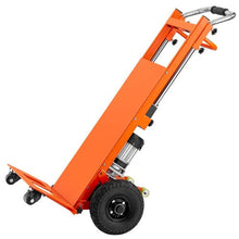 Electric Stair Climbing Dolly 880lbs Electric Stair Climbing Hand Trucks with 157.5in Rope & Extendable Handle Heavy Duty Stair Climber for Warehouse Logistics Orange