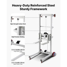 Material Lift Winch Stacker 551 lbs Capacity Pallet Truck Dolly 70 in Max Lifting Height Manual Winch Stacker Multifunctional Manual Pallet Truck Stacker