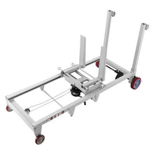 Material Lift Winch Stacker 551 lbs Capacity Pallet Truck Dolly 70 in Max Lifting Height Manual Winch Stacker Multifunctional Manual Pallet Truck Stacker