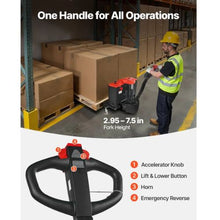 Electric Pallet Jack 4400 lbs Load Capacity Lithium Battery Powered Pallet Jack Truck with 48L x 27W Inch Forks for Material Handling