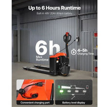 Electric Pallet Jack 4400 lbs Load Capacity Lithium Battery Powered Pallet Jack Truck with 48L x 27W Inch Forks for Material Handling