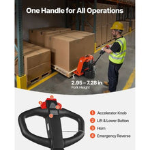 Electric Pallet Jack 3300 lbs Load Capacity Lithium Battery Powered Pallet Jack Truck with 48L x 27W Inch Forks for Material Handling