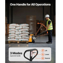 Pallet Jack 5500 lbs Load Capacity Manual Pallet Truck with 48L x 27W Inch Forks for Material Handling 3.35-7.1 Inch Fork Lift Height Range
