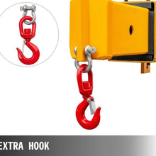 Forklift Mobile Crane 6000lbs/3T Capacity Forklift Crane Attachment 2 Hooks Forklift Lifting Hoist with Truss Jib Boom Forklift Boom Attachment Towing Handling Equipment