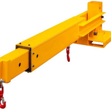 Forklift Mobile Crane 6000lbs/3T Capacity Forklift Crane Attachment 2 Hooks Forklift Lifting Hoist with Truss Jib Boom Forklift Boom Attachment Towing Handling Equipment