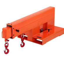Forklift Jib Boom Crane 5500 lbs Capacity Forklift Mobile Crane Lifting Hoist with 2 Hooks Manual Telescopic 47.2-73.5 in Boom Attachment Towing Handling Equipment